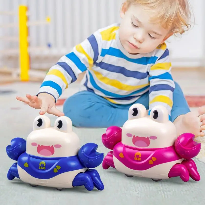 Press Pull Back Crawling Escape Crab Kids Toy Run Away Walking Octopus Educational Infant Baby Learning Crawl Interactive Toys