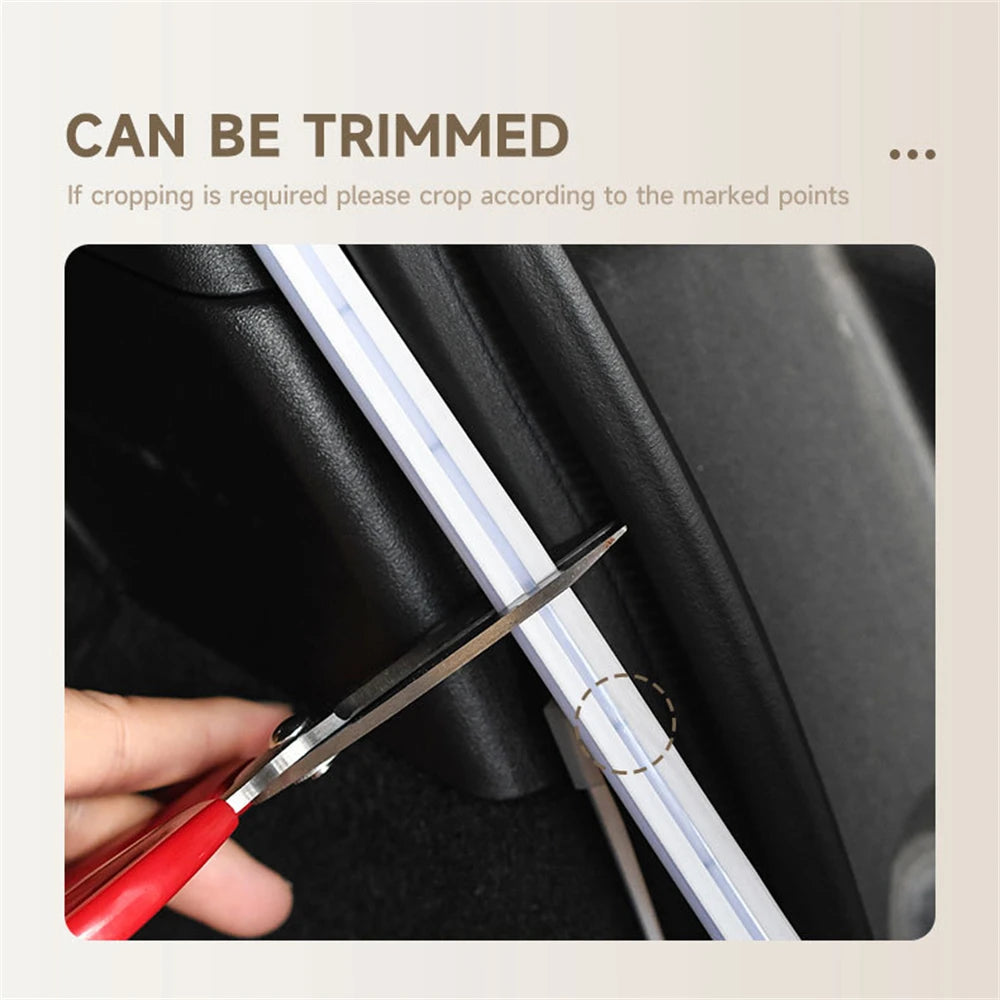 Ambient Car Lighting Trunk Light Strip 12V Ambience Lighting Magnetic Induction Decorative Strip LED Car Interior Lighting