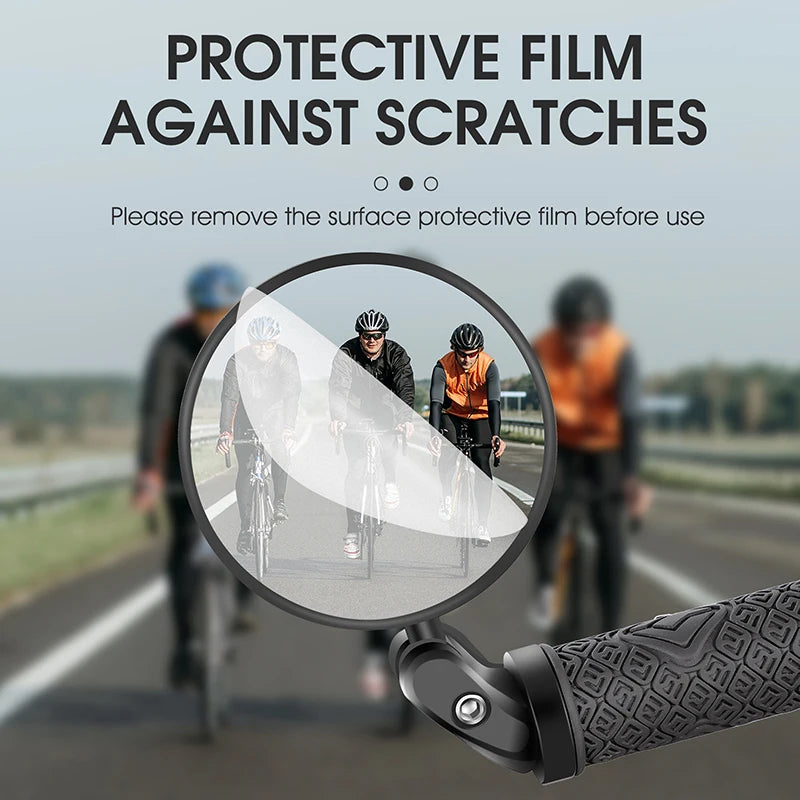 WEST BIKING 360 Rotate Bicycle Rearview Mirror Safety Cycling Rear View Mirror Bike Accessories For MTB Bike Handlebar Mirrors