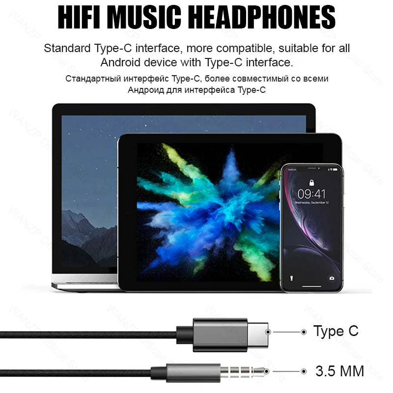 Original Earphones Headset In-ear 3.5mm/ Type c with Mic Wired headphones For Galaxy M21 M20 S21 S20 S10 9 8 plus note 9 10