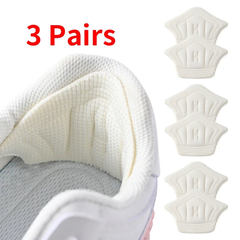 3pairs/6pairs Insoles Patch Heel Pads for Sport Shoes Back Sticker Adjustable Size Antiwear Feet Pad Cushion Insert Insole