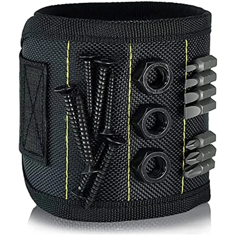 1pcs Multifunctional Magnetic Wristband for Holding Screws Nails Drilling Bits Wrist Tool Holder Belts with Magnets Gadgets