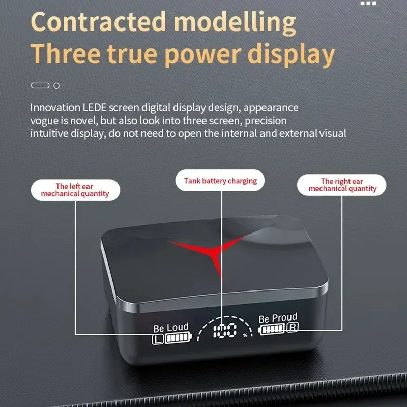 VIKEFON M90 TWS Bluetooth 5.3 Earphones Wireless Headphones Touch Control Gaming Headsets HIFI Stereo Sound Reduction With Mic