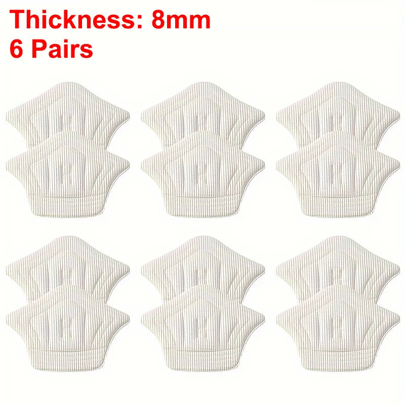 3pairs/6pairs Insoles Patch Heel Pads for Sport Shoes Back Sticker Adjustable Size Antiwear Feet Pad Cushion Insert Insole