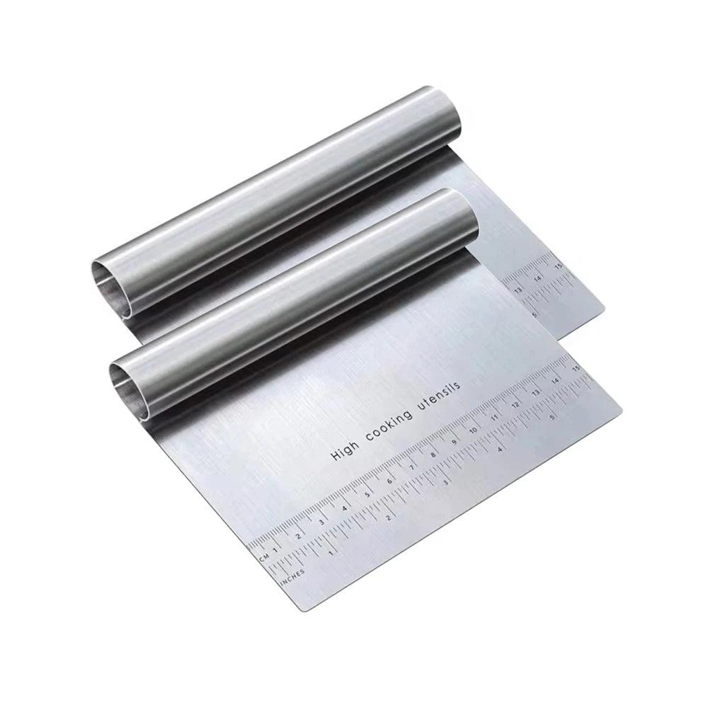 Stainless Steel Pastry Cutter Kitchen Food Scraper Chopper Versatile Kitchen Tool for Butter Baking Bread Cake Pizza and More