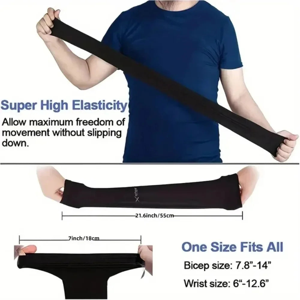 Cooling arm sun sleeves 3 pairs set breathable fabric suit for hiking cycling fishing and daily sun care need