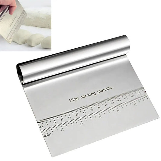 Stainless Steel Scraper Cake Sachima Cream Scraper Sausage Flour Scraper Cut Dough Baking Scraper Multifunctional Cutting Knife