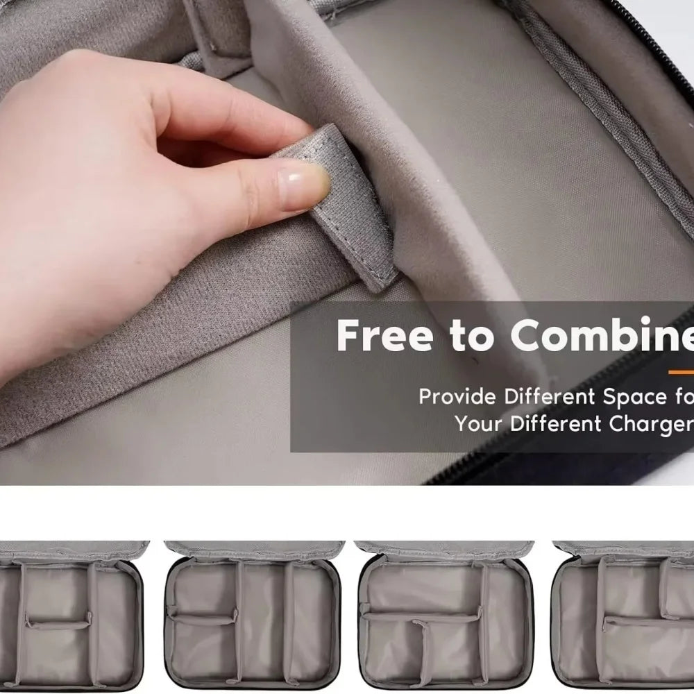 Cable Storage Bag Portable Data Cable Headphone Organizer Bag Waterproof Digital Electronic Organizer USB Data Line Charger Bag