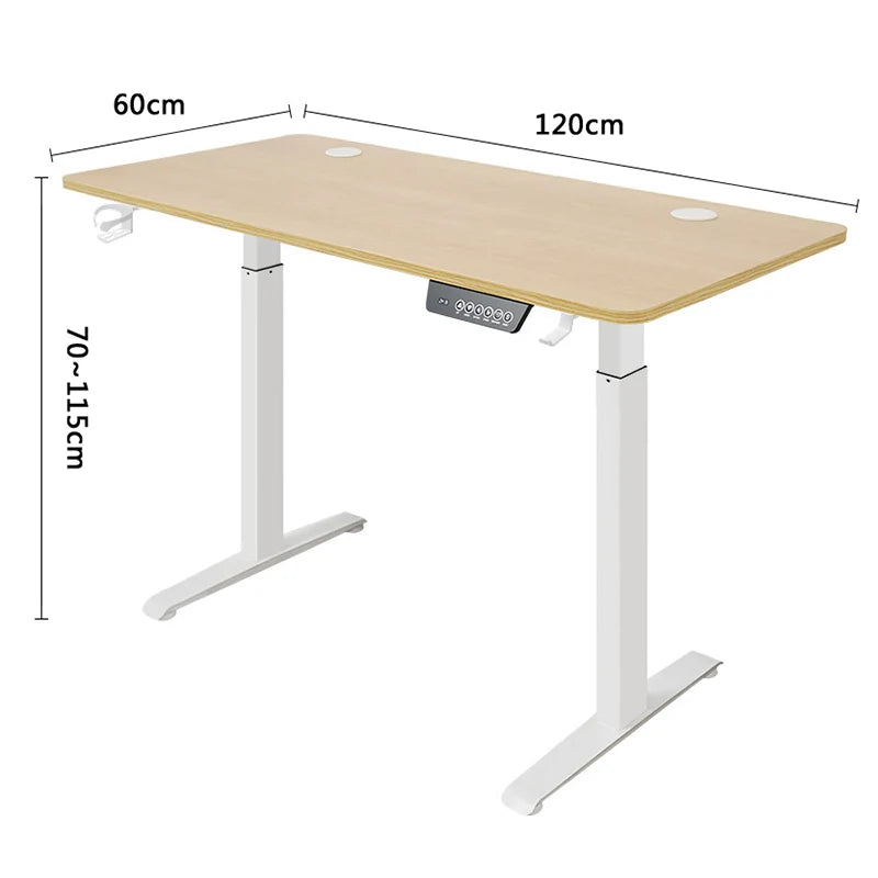 Height Adjustable Desk Motion Electric Sit Stand Up Down Computer Table Modern Lift Motorized Gaming Desktop Home Office Desks