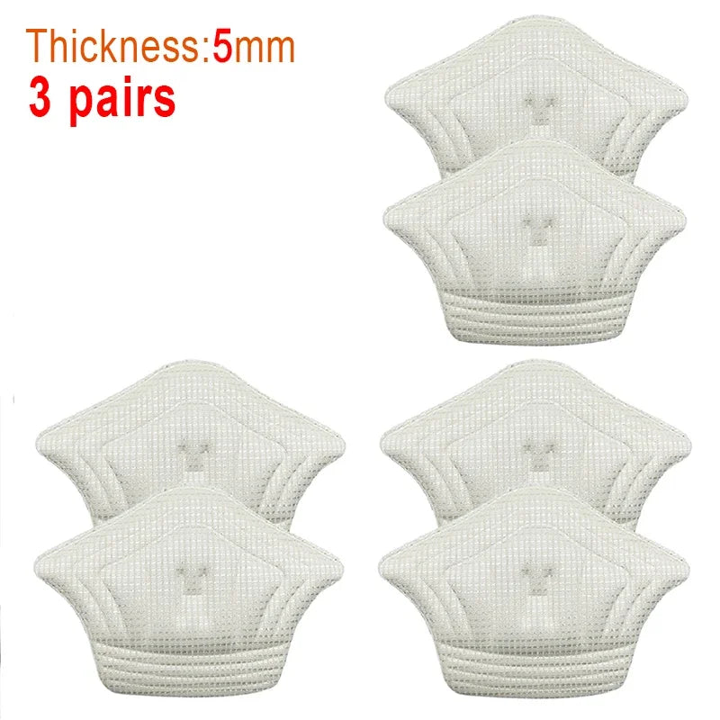 3pairs/6pairs Insoles Patch Heel Pads for Sport Shoes Back Sticker Adjustable Size Antiwear Feet Pad Cushion Insert Insole