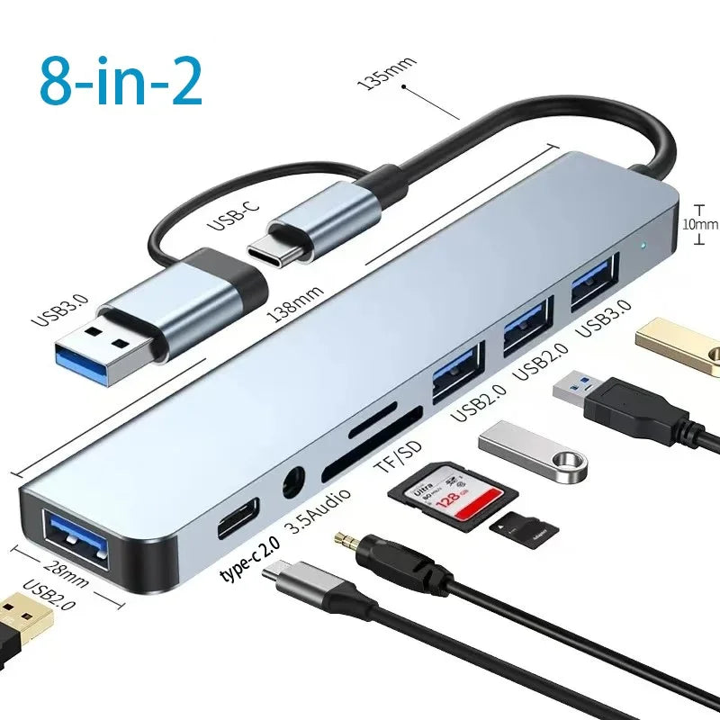 USB C HUB 3in1 Type C 3.0 to HDMI-compatible Docking Station PD Fast Charge 4K HDMI Adapter Splitter For MacBook Phone Computer