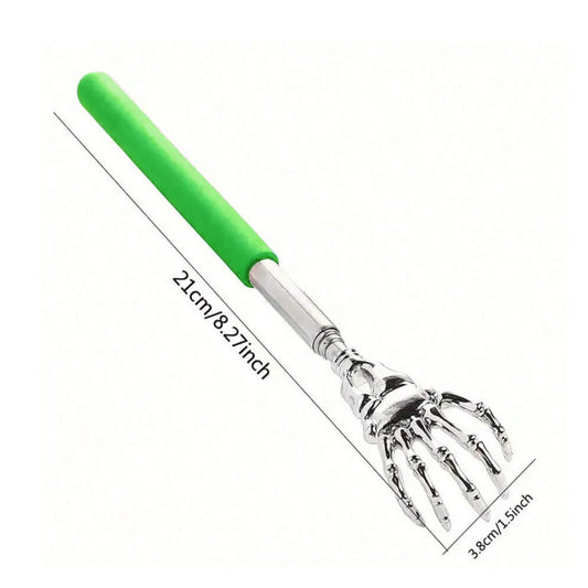 1Piece Extendable Back Scratcher Portable Telescoping Scratching Metal Stainless Steel Back Scratchers Hand Massager Handicrafts