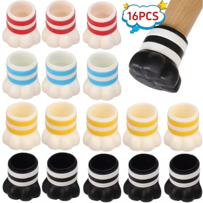 Elastic Silicone Cat Claw Chair Foot Protection Cover Home Non-slip Furniture Soft Table Foot Mat Table Legs Floor Protector Pad