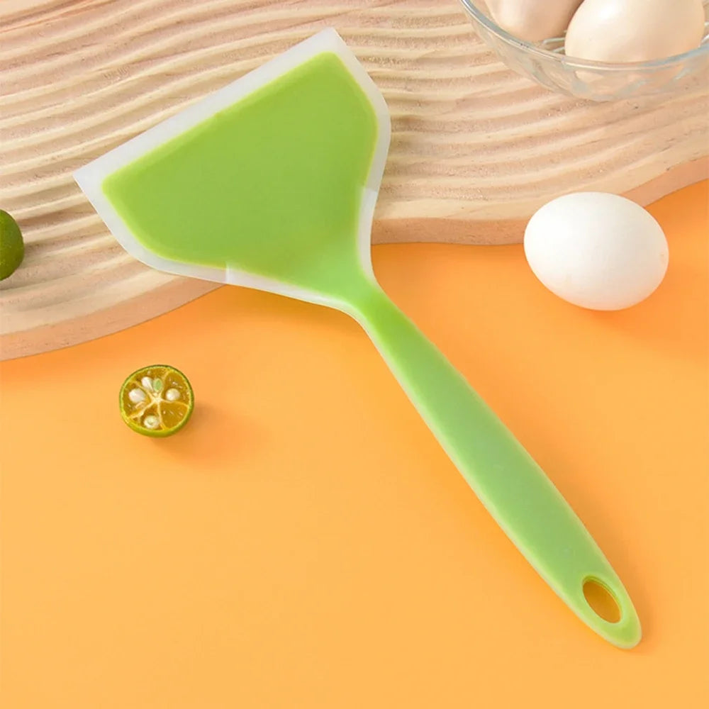 1PC Silicone Spatula Wide Mouth Non-stick Scraper Steak Beef Egg Cooking Spatula Pancake Baking Tools Kitchen Cooking Shovel