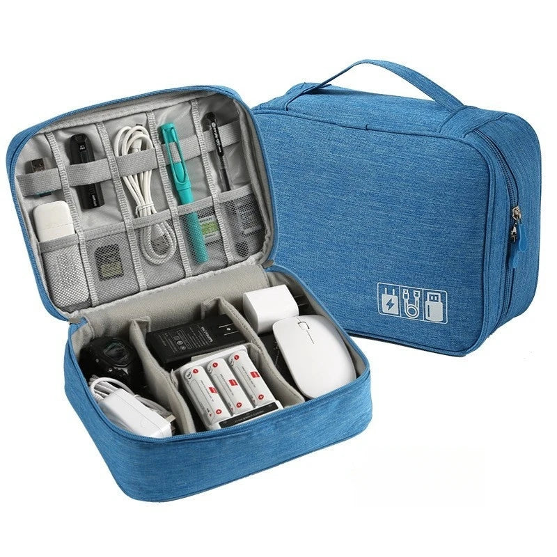 Cable Storage Bag Portable Data Cable Headphone Organizer Bag Waterproof Digital Electronic Organizer USB Data Line Charger Bag