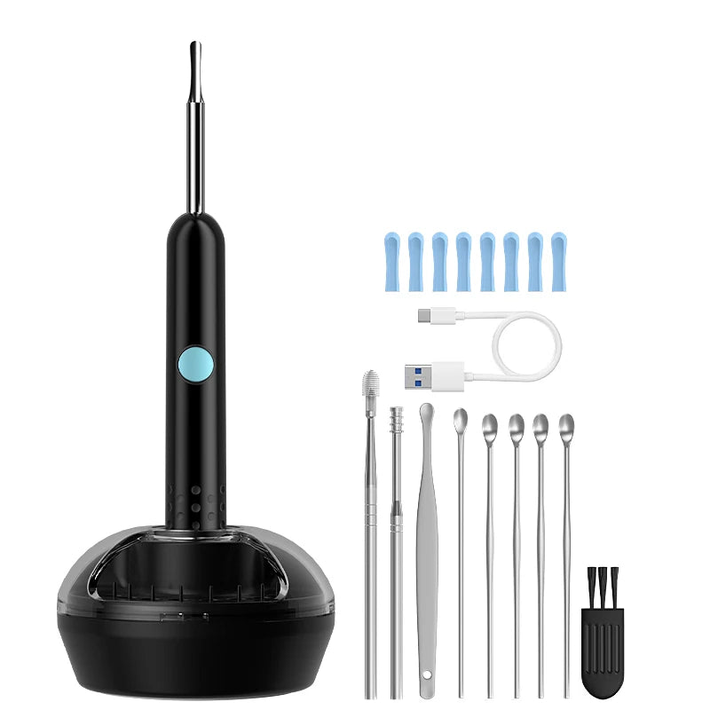 Smart Visual Ear Camera HD1080P 4.2MM WIFI Ear Pick Waterproof Ear Cleaner Endoscope Digital Ear Wax Removal Tool Ear Spoon Case