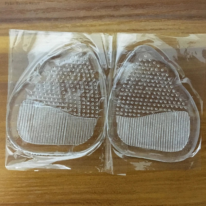 Silicone Forefoot Pad Women High Heel Anti-Slip Insoles Sandals Pain Relief Foot Care Cushion Self-adhesive Shoes Half Inserts