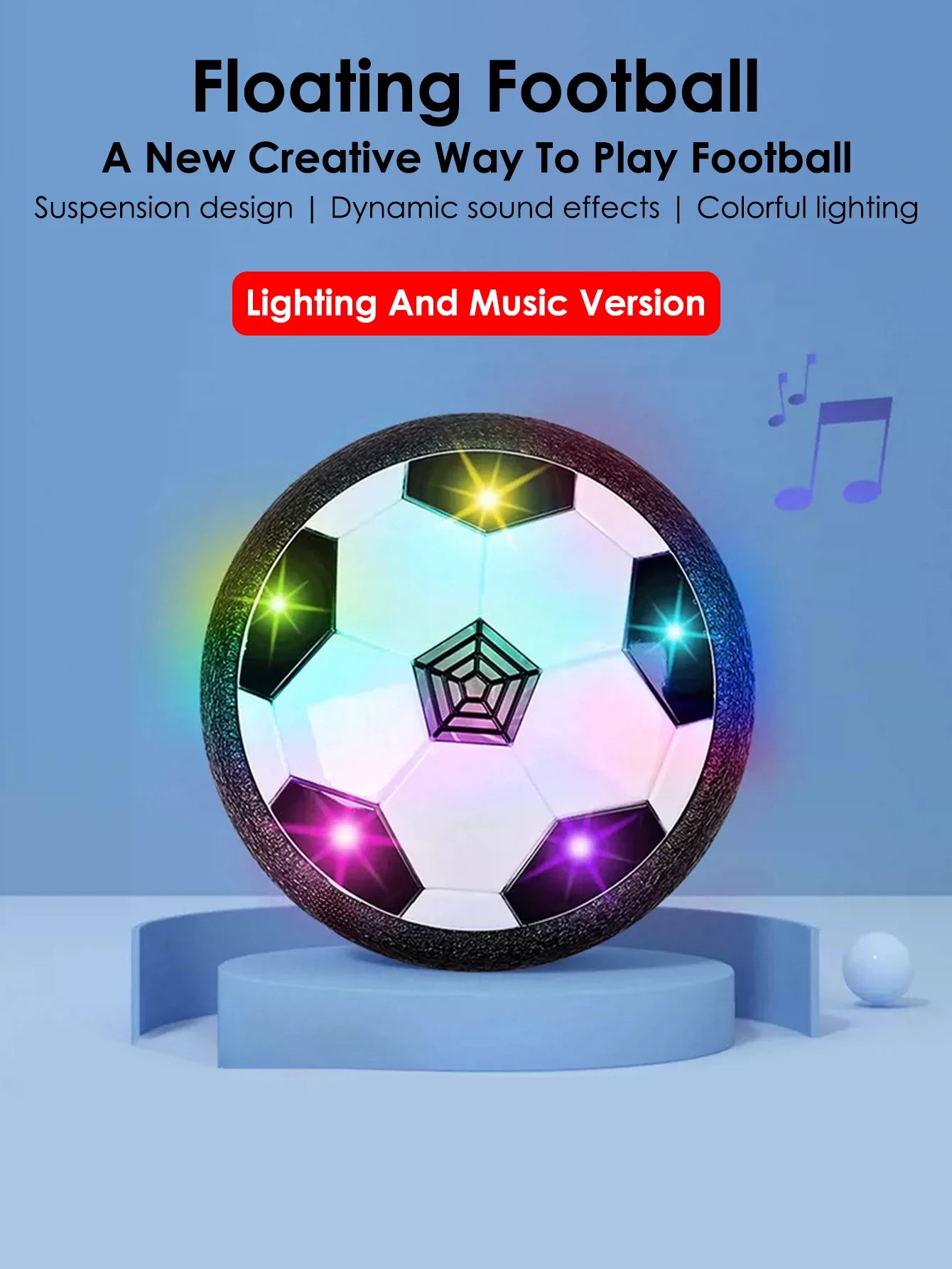 1pcs Floating Football Children's Interactive Football Electric Indoor Parent-child Interactive Sports Toys Creative Sports Toys