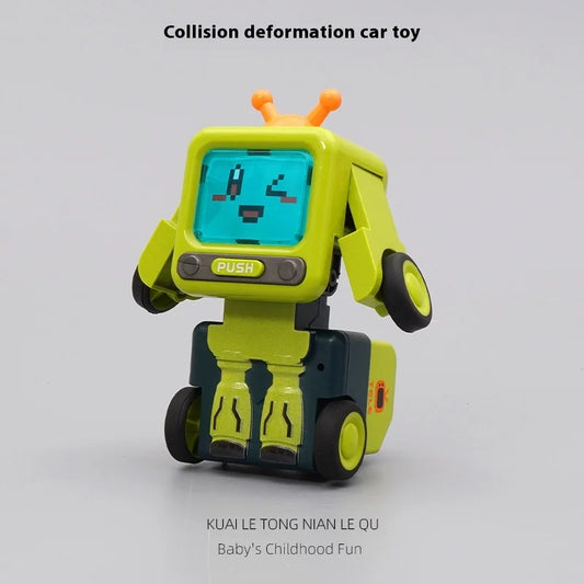 Children'S Creative Toy Car Transformable Car Toy 1-2 Years Old 3 Years Old Transformable Birthday Gift For Boys And Girls