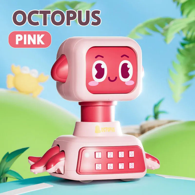 Press Pull Back Crawling Escape Crab Kids Toy Run Away Walking Octopus Educational Infant Baby Learning Crawl Interactive Toys