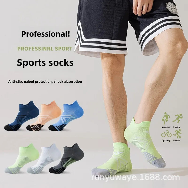 Sports Socks For Men Women Breathable Running Fitness Compression Socks Professional Marathon Quick Dry Socks Elastic Footwear