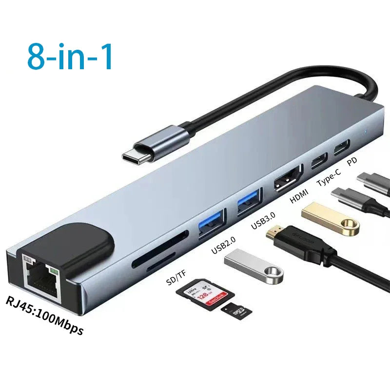 USB C HUB 3in1 Type C 3.0 to HDMI-compatible Docking Station PD Fast Charge 4K HDMI Adapter Splitter For MacBook Phone Computer