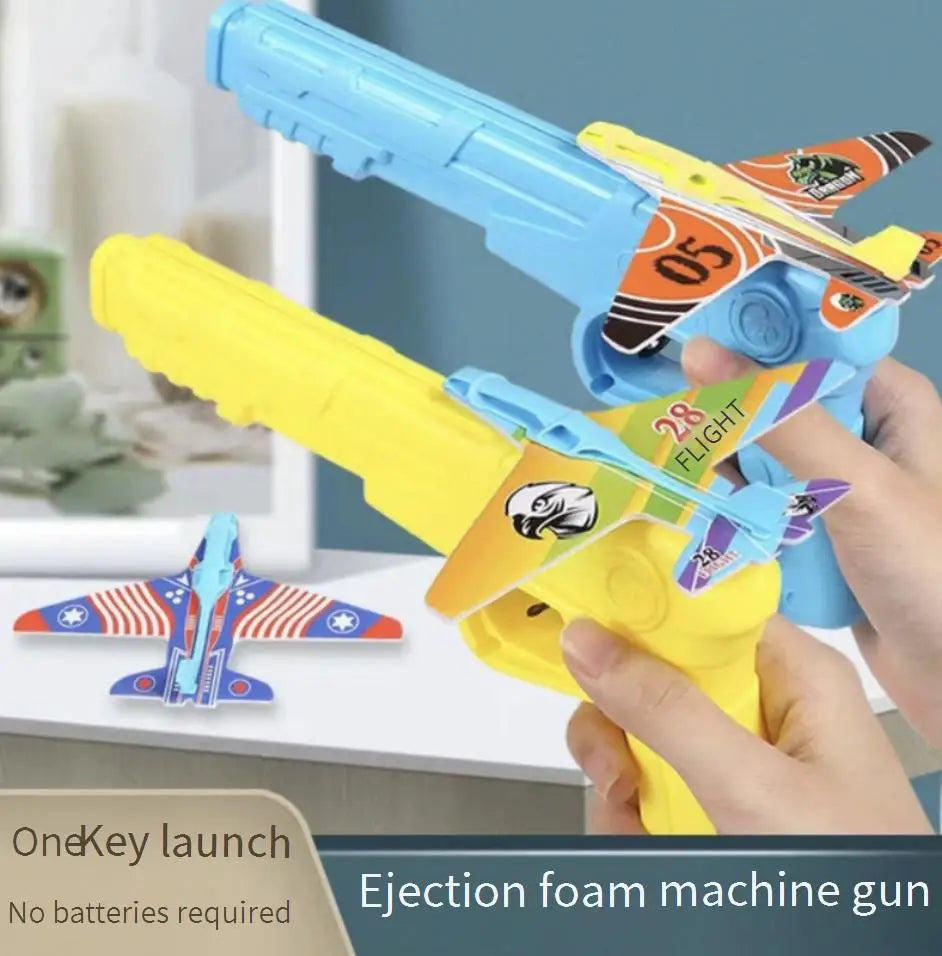 Mini Carrot Flying Disc Launcher Toy Gun Eva Battle Outdoor Multi Person Sports Soft Bullet Gun Safety Carrot Flying Saucer Gun