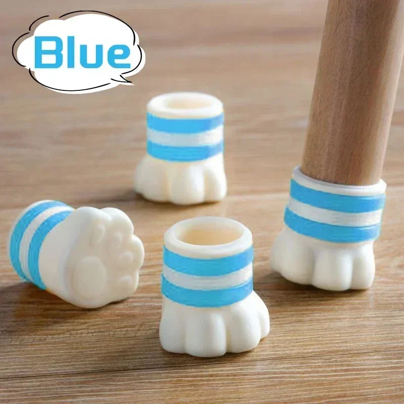 Elastic Silicone Cat Claw Chair Foot Protection Cover Home Non-slip Furniture Soft Table Foot Mat Table Legs Floor Protector Pad