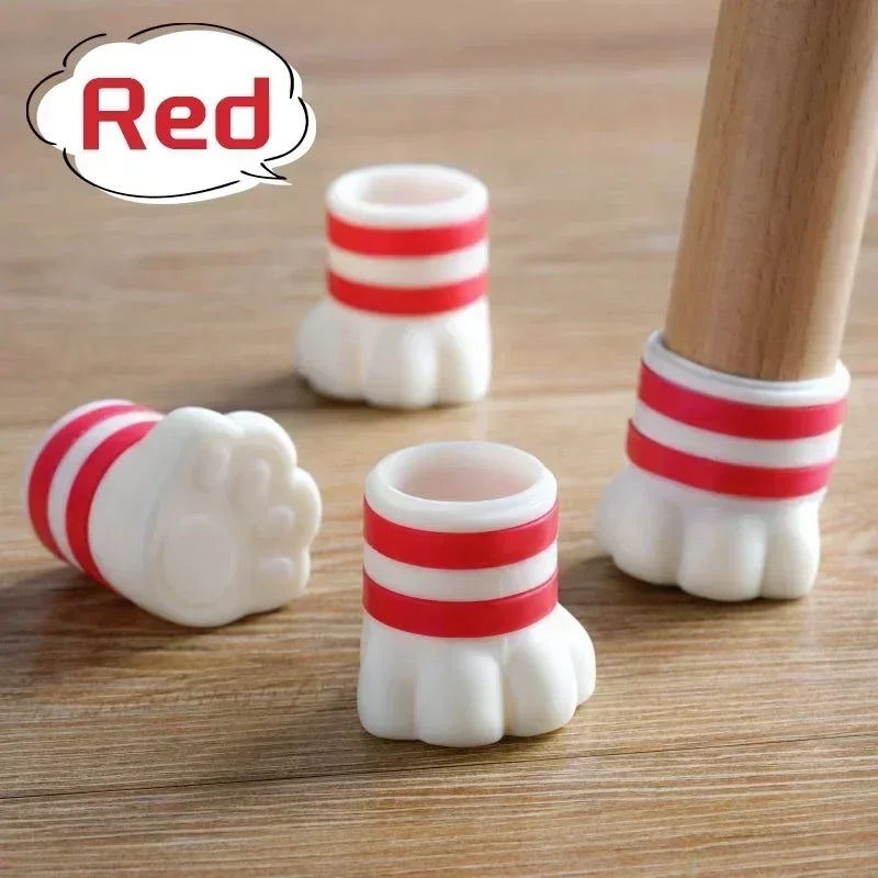 Elastic Silicone Cat Claw Chair Foot Protection Cover Home Non-slip Furniture Soft Table Foot Mat Table Legs Floor Protector Pad