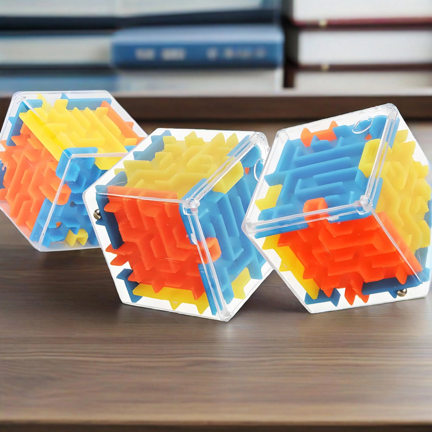 Mini 3D Maze Magic Cube Six-sided Transparent Puzzle Speed Cube Rolling Ball Cubes Maze Toys For Children Stress Reliever Toys