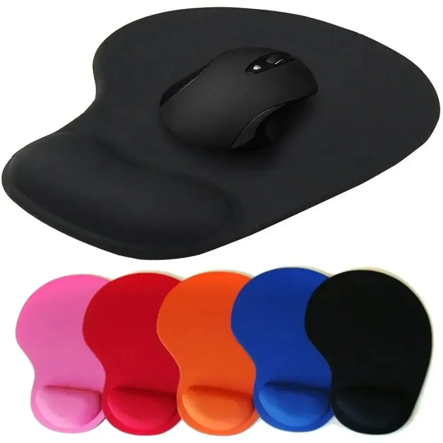 Ergonomic Mouse Pad with Wrist Rest Comfortable Wrist Support Non-Slip Soft Cushion for Computer Mouse - Office And Gaming