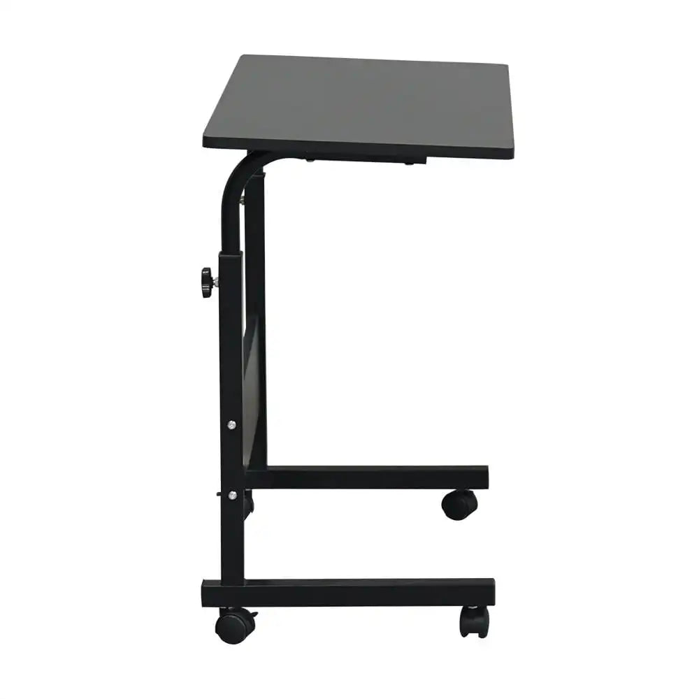 Computer Desk Home Office Study PC Laptop Writing Table Height Adjustable, for Hospital & Home, Black