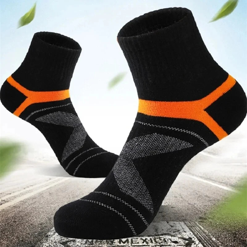 3/5/10/20 Pairs Lot Men's Socks Black Sports Socks Casual Run Autumn Winter High Quality Breathable Male Socks