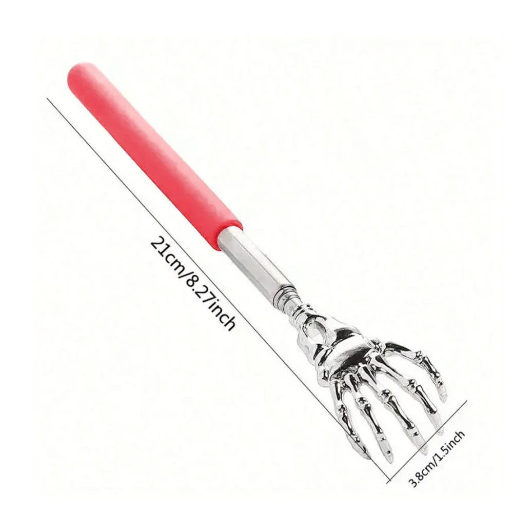 1Piece Extendable Back Scratcher Portable Telescoping Scratching Metal Stainless Steel Back Scratchers Hand Massager Handicrafts