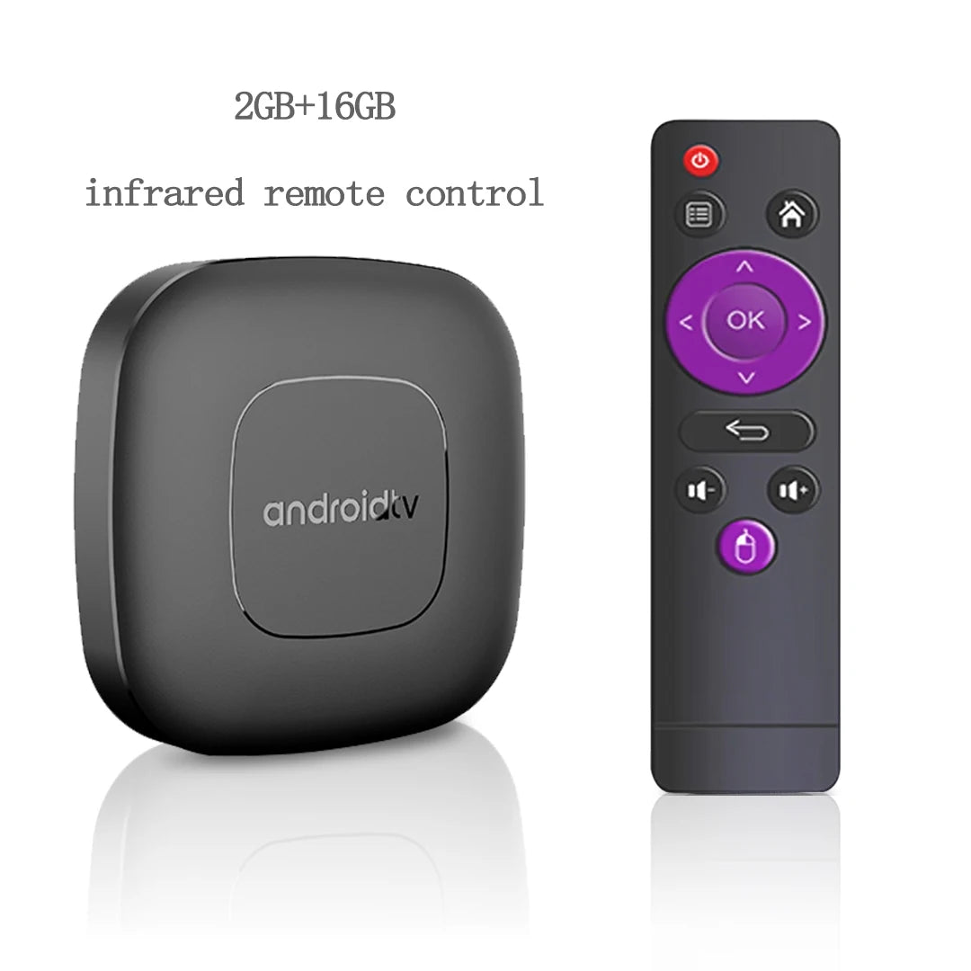 2024 Mortal T1 TV Box Android  Allwinner H313 Quad Core HDR10+ 4K 2GB RAM 8GB 16GB ROM 2.4G&5G Wifi Home Theater Media Player