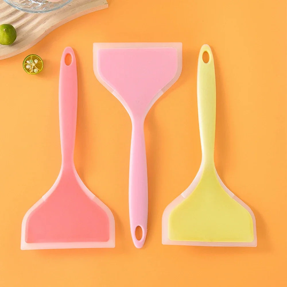 1PC Silicone Spatula Wide Mouth Non-stick Scraper Steak Beef Egg Cooking Spatula Pancake Baking Tools Kitchen Cooking Shovel