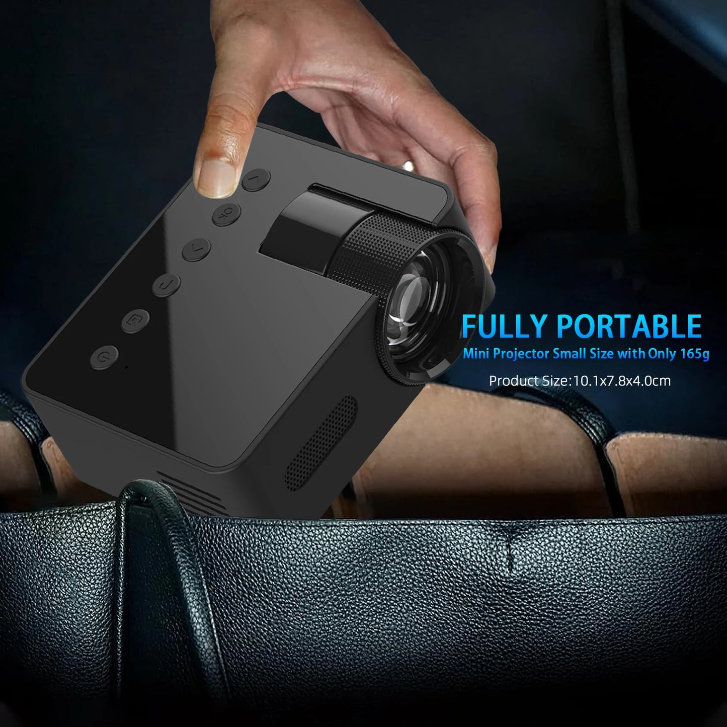 YT100 Mini Projector Mobile Video Wifi Smart Portable Home Theater Wireless Multiscreen for iPhone Android Cinema Kids Gift