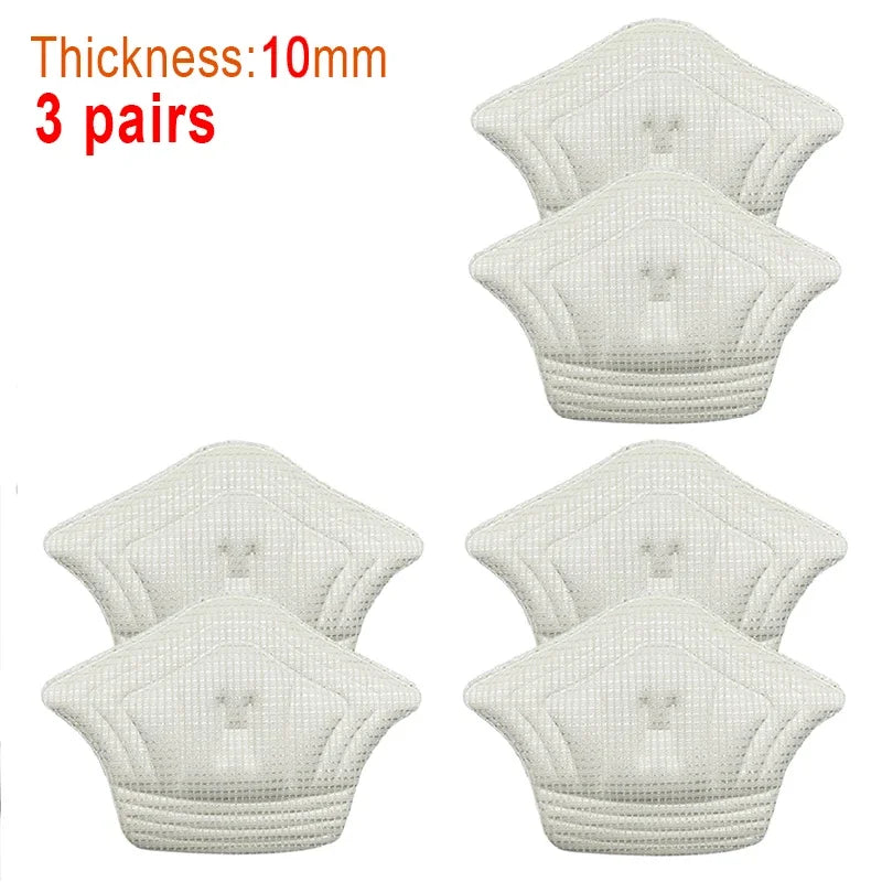 3pairs/6pairs Insoles Patch Heel Pads for Sport Shoes Back Sticker Adjustable Size Antiwear Feet Pad Cushion Insert Insole