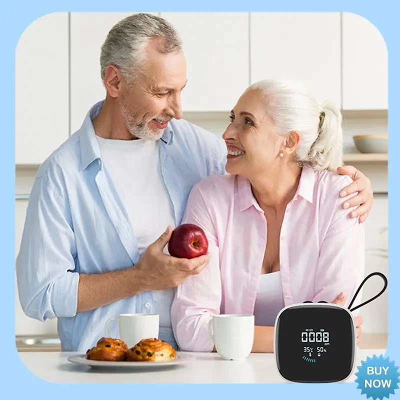 A47Z Latest CO Quality Detector With Sound Alarm LCD Display Temperature And Humidity Sensor Tester DM1210B