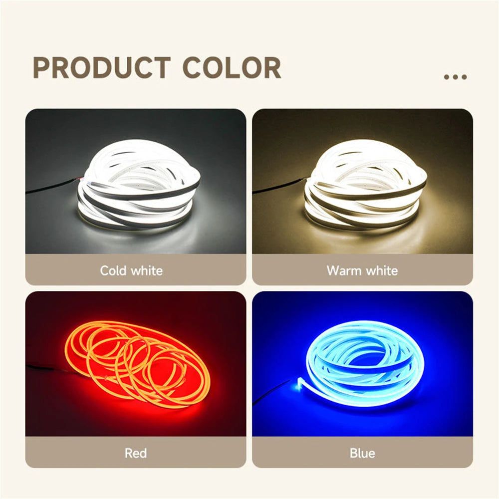 Ambient Car Lighting Trunk Light Strip 12V Ambience Lighting Magnetic Induction Decorative Strip LED Car Interior Lighting
