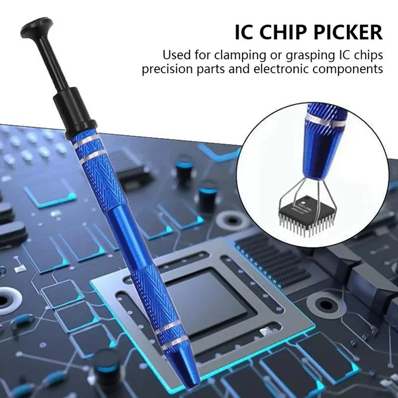 IC Chip Remover Tool Electronic Component Extractor Puller Diamond Jewelry Claw Tweezers for Small Parts Pickup Hand Tools