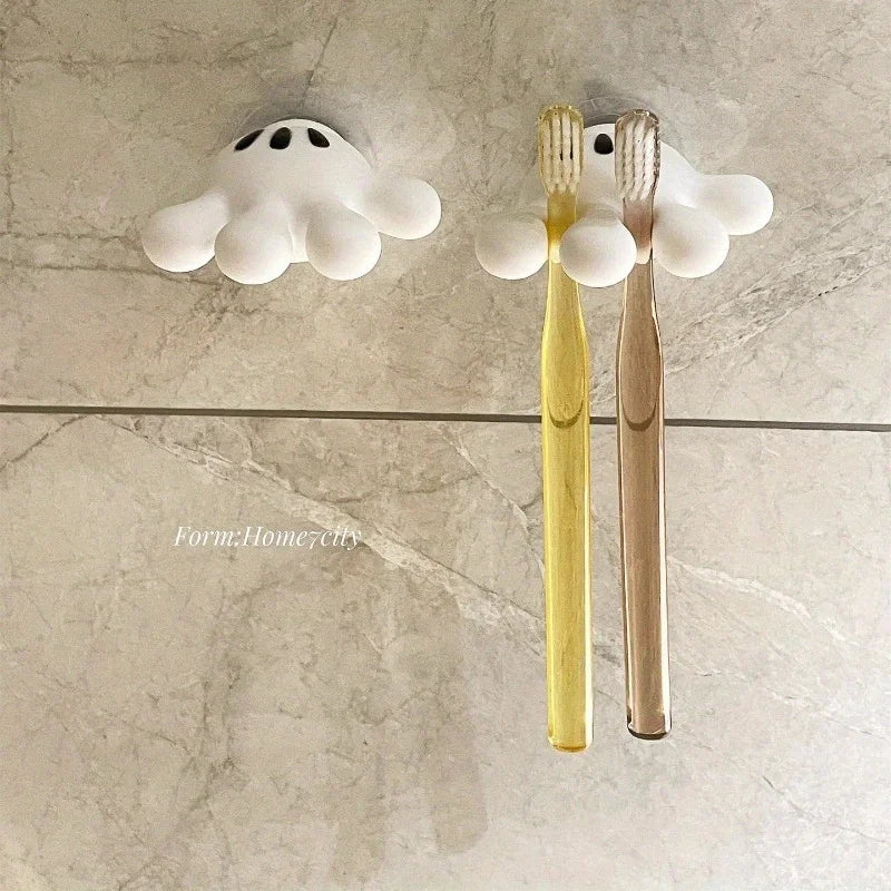 Toothbrush holder Mickey Palm cute bathroom towel suction cup multi-function hook traceless hook data cable winder