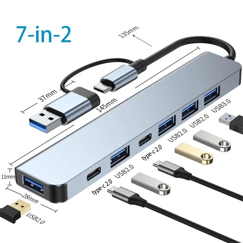USB C HUB 3in1 Type C 3.0 to HDMI-compatible Docking Station PD Fast Charge 4K HDMI Adapter Splitter For MacBook Phone Computer