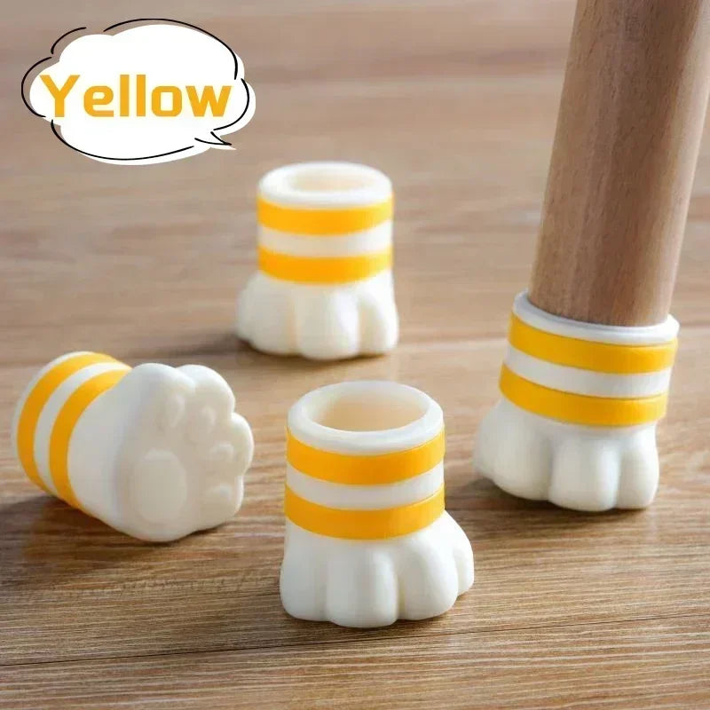 Elastic Silicone Cat Claw Chair Foot Protection Cover Home Non-slip Furniture Soft Table Foot Mat Table Legs Floor Protector Pad