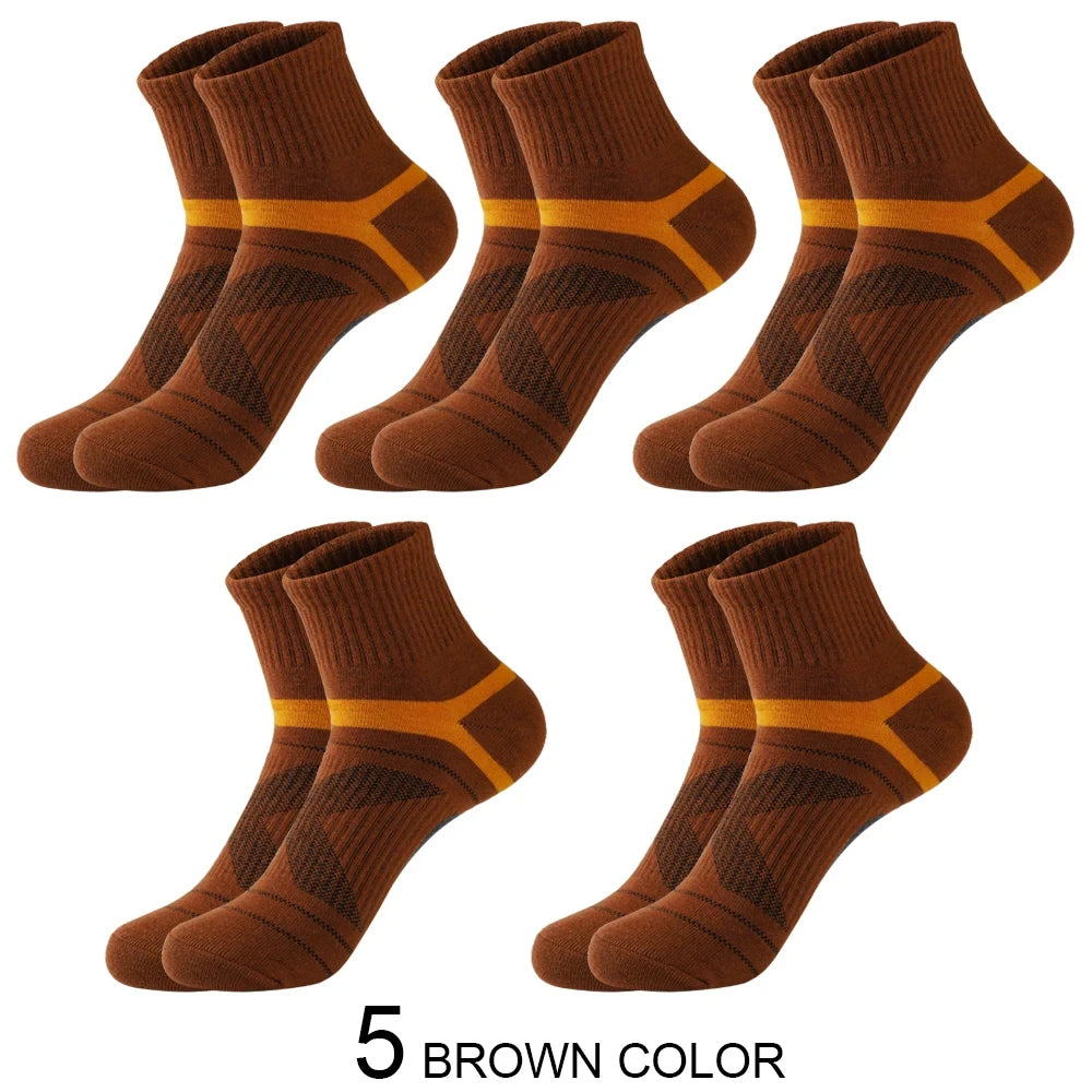 3/5/10/20 Pairs Lot Men's Socks Black Sports Socks Casual Run Autumn Winter High Quality Breathable Male Socks