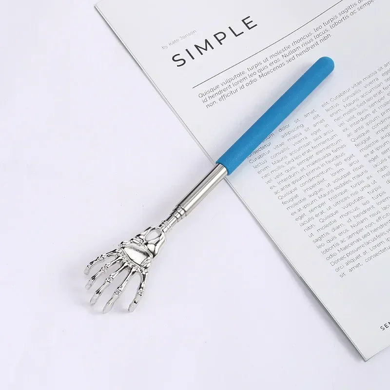 Hackle Handicrafts Stainless Steel Back Scratcher Telescopic Scratching Massager Extendable Itch Old Man Happy Health Products