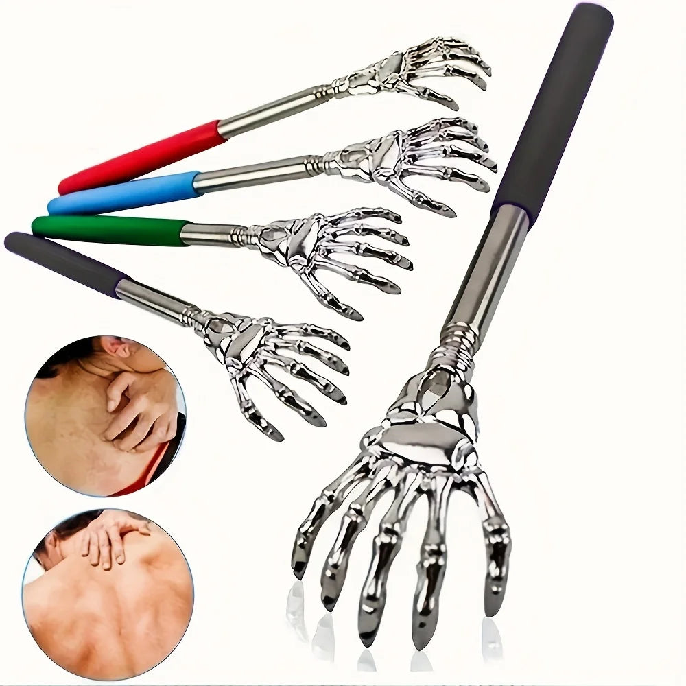 2pcs Extendable Back Scratcher for Men Portable Telescopic Metal Back Scratchers Back Hand Massager for Birthday Christmas Gifts