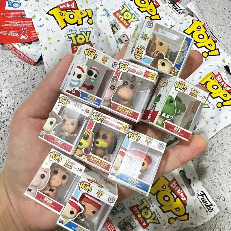 FUNKO POP Mini Pop Peripheral Toy Story Woody Rex Anime Peripheral Q Version Toys Collection Desktop Ornaments Children's Gifts