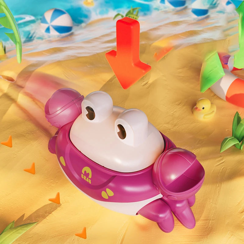 Press Pull Back Crawling Escape Crab Kids Toy Run Away Walking Octopus Educational Infant Baby Learning Crawl Interactive Toys