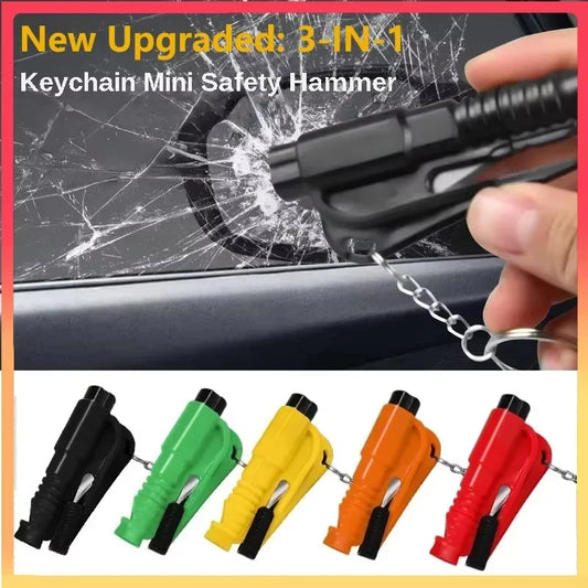 3 in 1 Safety Hammer Car Emergency Rescue Car Escape Tool Window Breaker Seat belt Cutter Compact Emergency Hammer Escape Tool